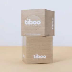 Tiboo Cubed Facial Tissue 2ply White Made from Sugarcane