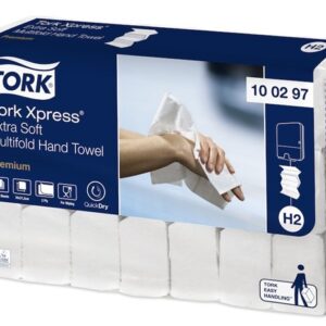 Tork Xpress 100297 Extra Soft H2 Multifold Hand Towel 212x340mm 2ply White
