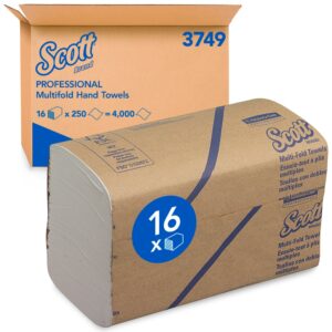 Scott 3749 Multifold Paper Hand Towel 238x206mm 1ply White