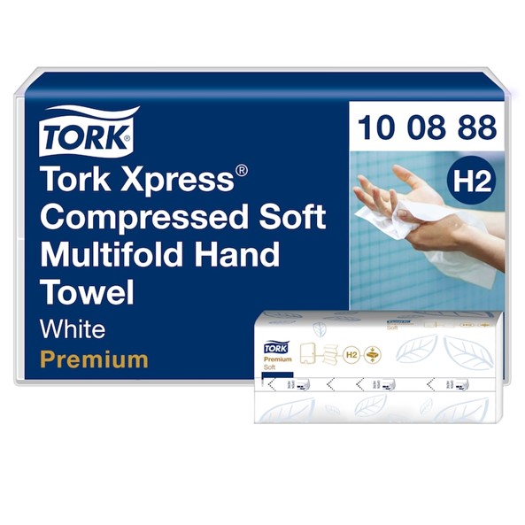 Tork Xpress 100888 Xpress Soft H2 Multifold Hand Towel 212x322mm 2ply White
