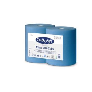 Bulkysoft 56330 Premium Laminated Wiper Roll 262mm x 304m 2ply Blue
