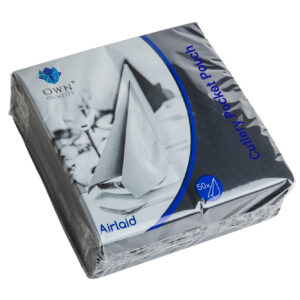 Airlaid 8-Fold Napkin 40x40cm Black