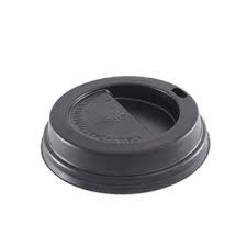 4oz Sip Through Dome Lid Black