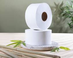 Tiboo Jumbo Toilet Roll 300m 2ply White Made from Sugarcane 76mm