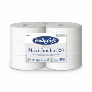 Bulkysoft 65005 Premium Jumbo Toilet Roll 60mm x 320m 2ply White