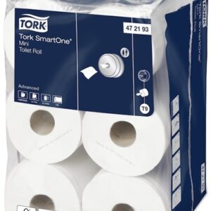 Tork 472193 Mini SmartOne Toilet Roll 111.6m 2ply White