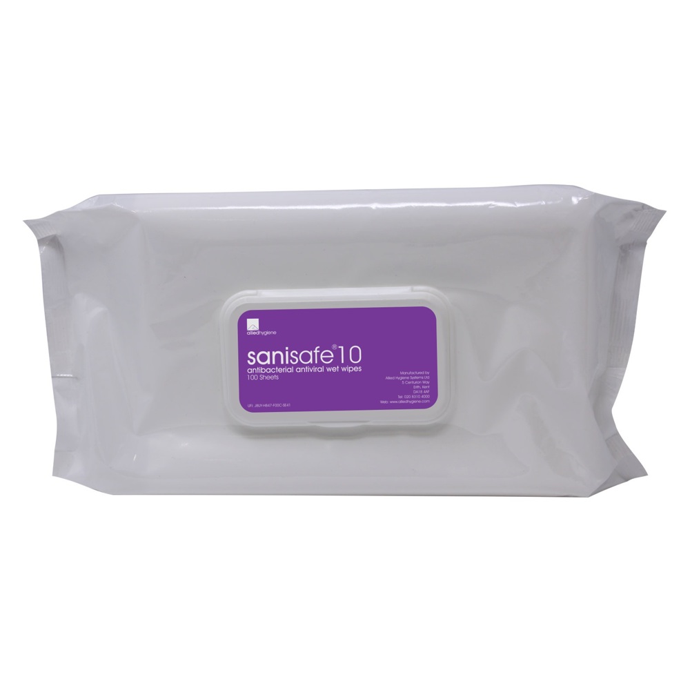 Sanisafe Wipes Antiviral Flowpack 200x270mm