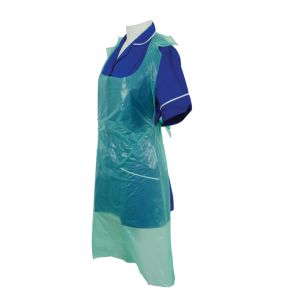 Polythene Apron on a Roll Green