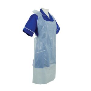 Polythene Apron Flat Packed White