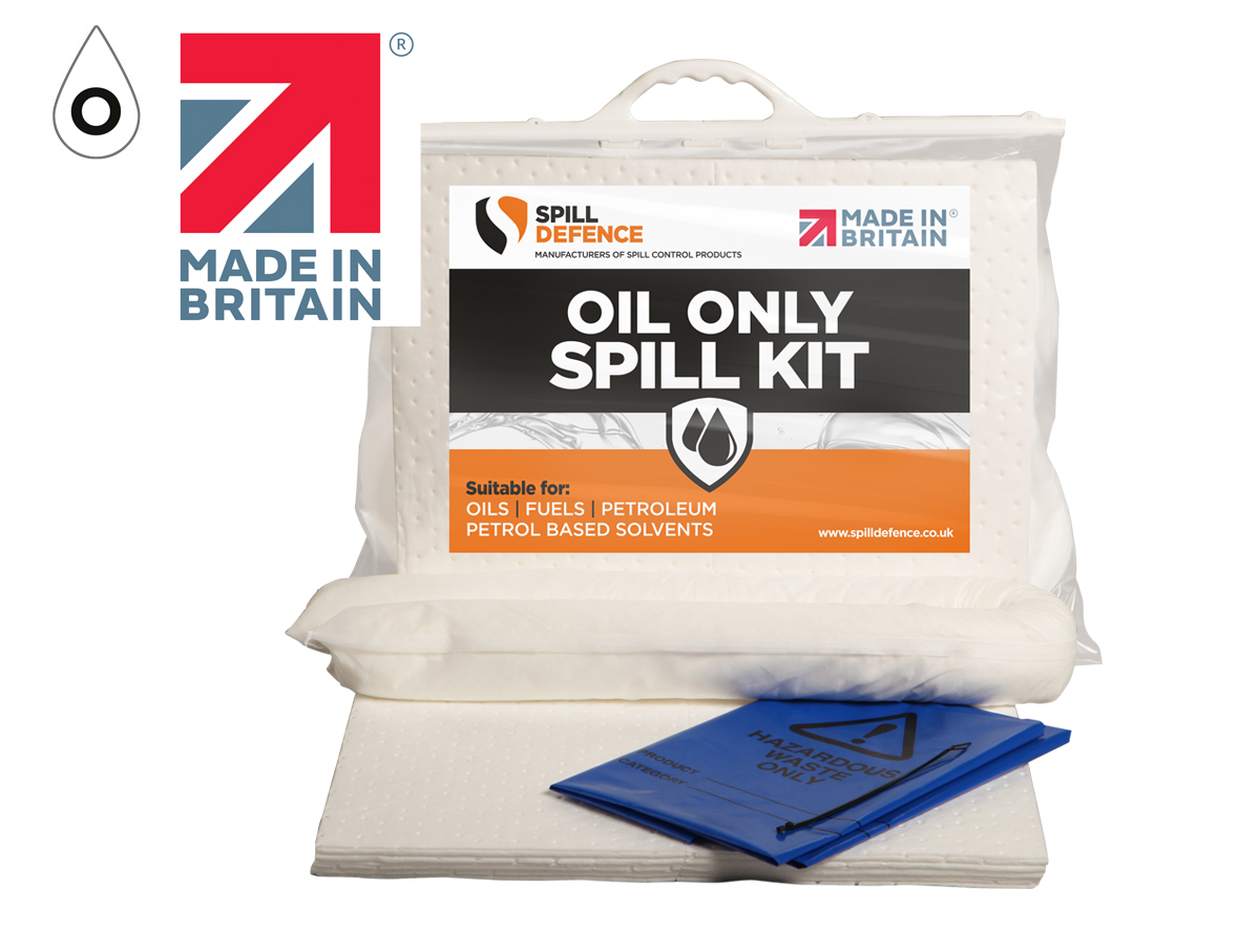 Oil Absorbent Spill Kit 15L Clip Top Bag