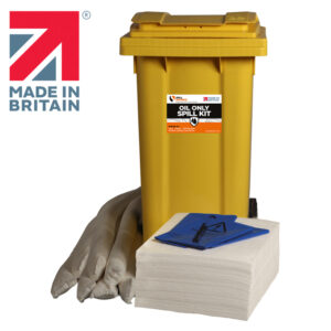 Oil Absorbent Spill Kit 120L Wheeled Bin