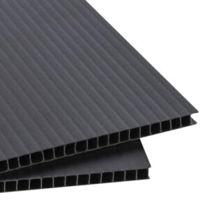 FR Fluted Plastic Sheeting LPS1207 2440x1220x2mm Black