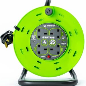 4 Gang Extension Reel 240v 25m - Yellow