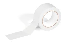 White PVC Low Tack Floor Marking Tape 50mm x 33m