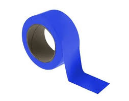 Blue PVC Low Tack Floor Marking Tape 50mm x 33m