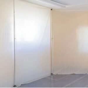 Flame Retardant Polythene Sheeting 4x25m Clear