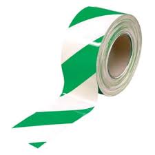 Green/White Hazard Tape 48mm x 33m
