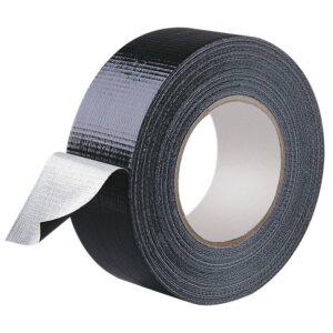 Black Poly Cloth Tape 50mm x 50m