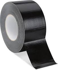 Black Poly Cloth Tape 75mm x 50m