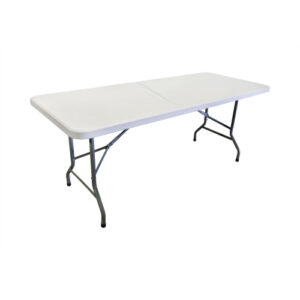 Plastic Folding canteen Table 1800x600mm White