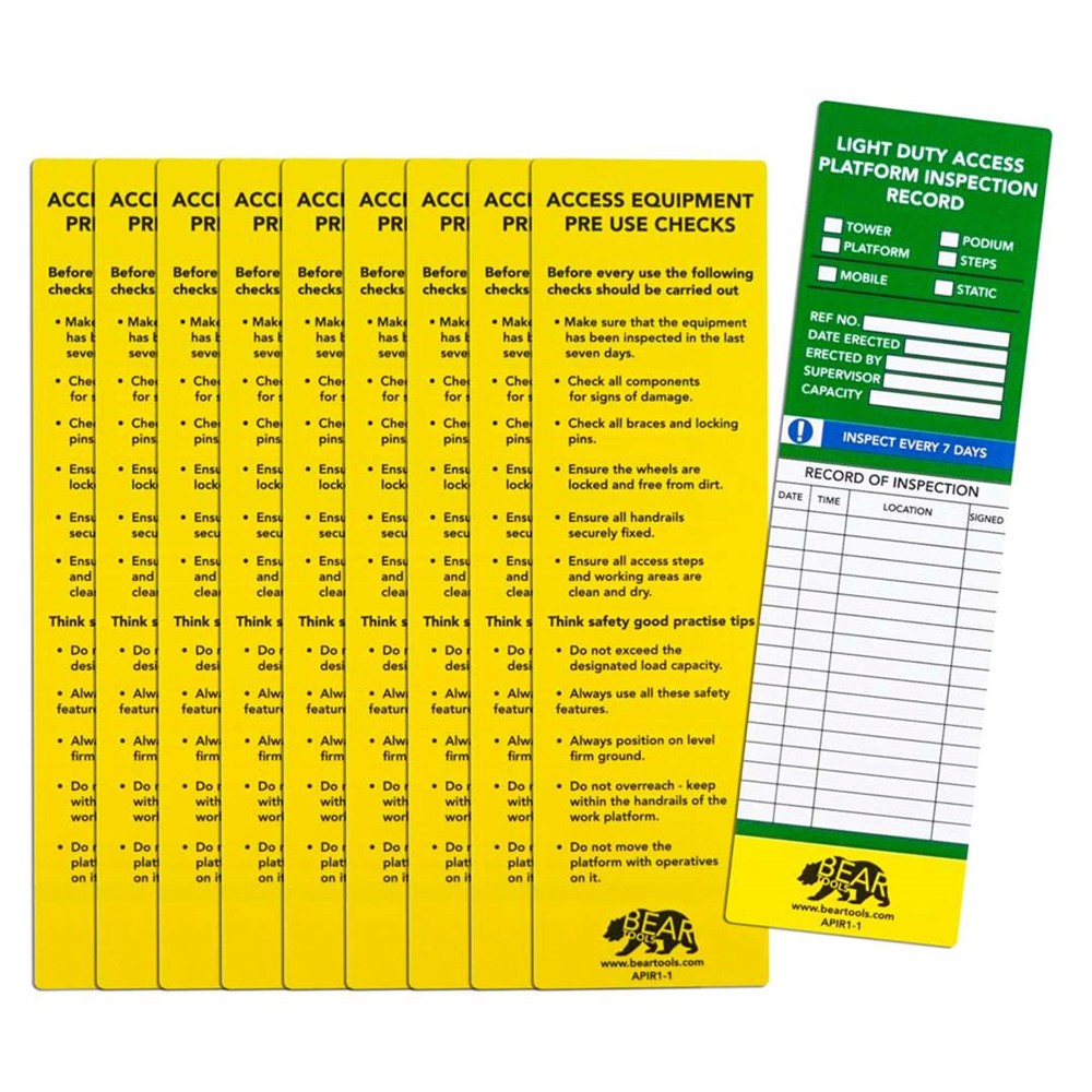 Access Platform Inspection Record Inserts