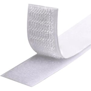 Rubber Adhesive Backed Hook Tape 50mm x 25m White