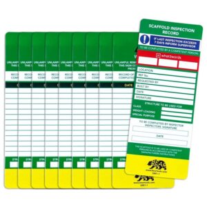 Scaffold Safety Notice Inserts