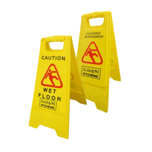 Dual Warning ?A? Frame Sign