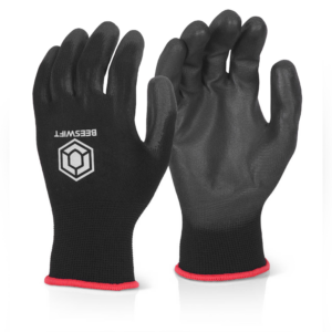 EC9 Black PU Coated Gloves (Single Pair)