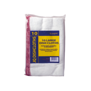 Large White JQ Dishcloths