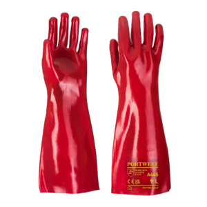 PVC 18" OPEN CUFF GAUNTLET GLOVES