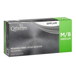 Quattro Powder Free Latex Gloves